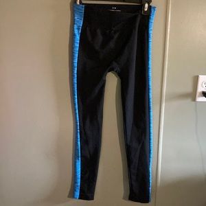 Black and blue leggings size s/m